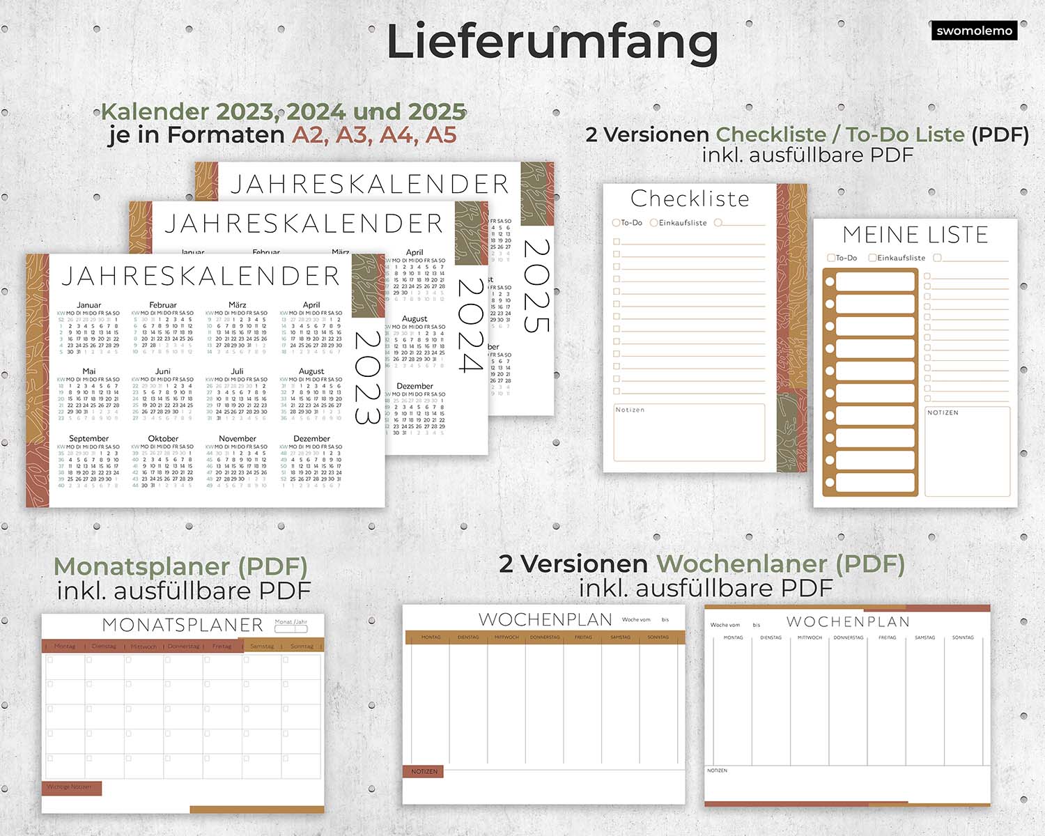 2023-Organizer-Planer-Kalender Download-Digital-Einlagen-Ausdrucken