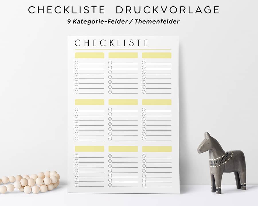 Checkliste-Gelb-Druckbar-A4-Download-Digital
