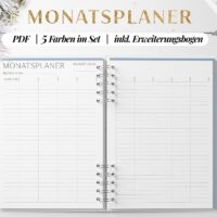Monatskalender Druckvorlage pdf download