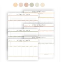Wochenplan Vorlage zum Ausdrucken modern minimalistisch farbig (4)
