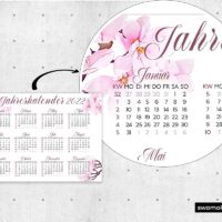 Kalender-2022-Blumen-Rosa-Pink-Qualität-Wandkalender
