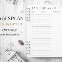 Tagesplan Zeitplan pdf digital download